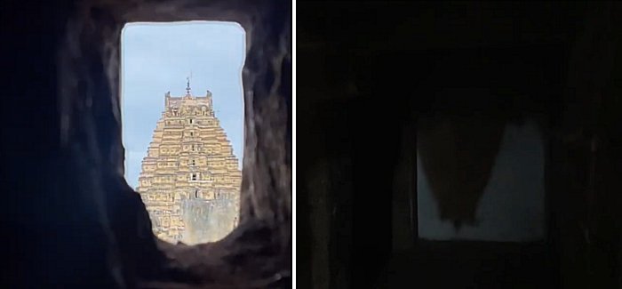 Virupaksha Temple, Hampi, Karnataka - pinhole camera effect